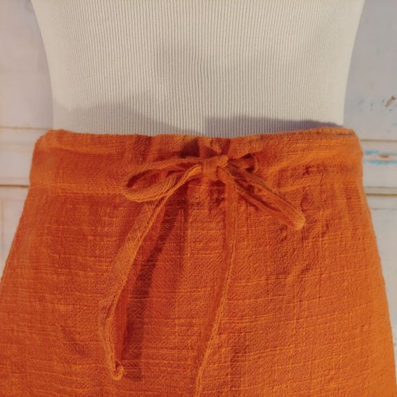 Rhythm. drawstring & elastic band skirt / size 4 / orange - Picture 6 of 11